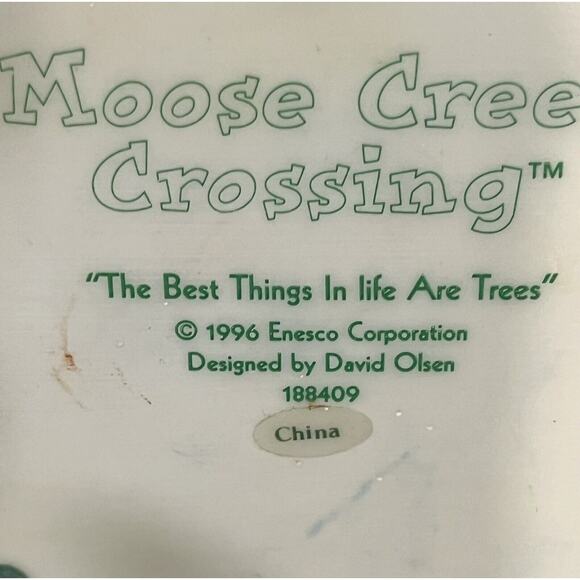 Enesco Moose Creek Crossing “The Best Things in Life Are Trees” 1996 #188409 - Picture 6 of 6